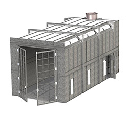RTT Engineered Solutions Enclosed Industrial Paint Booth
