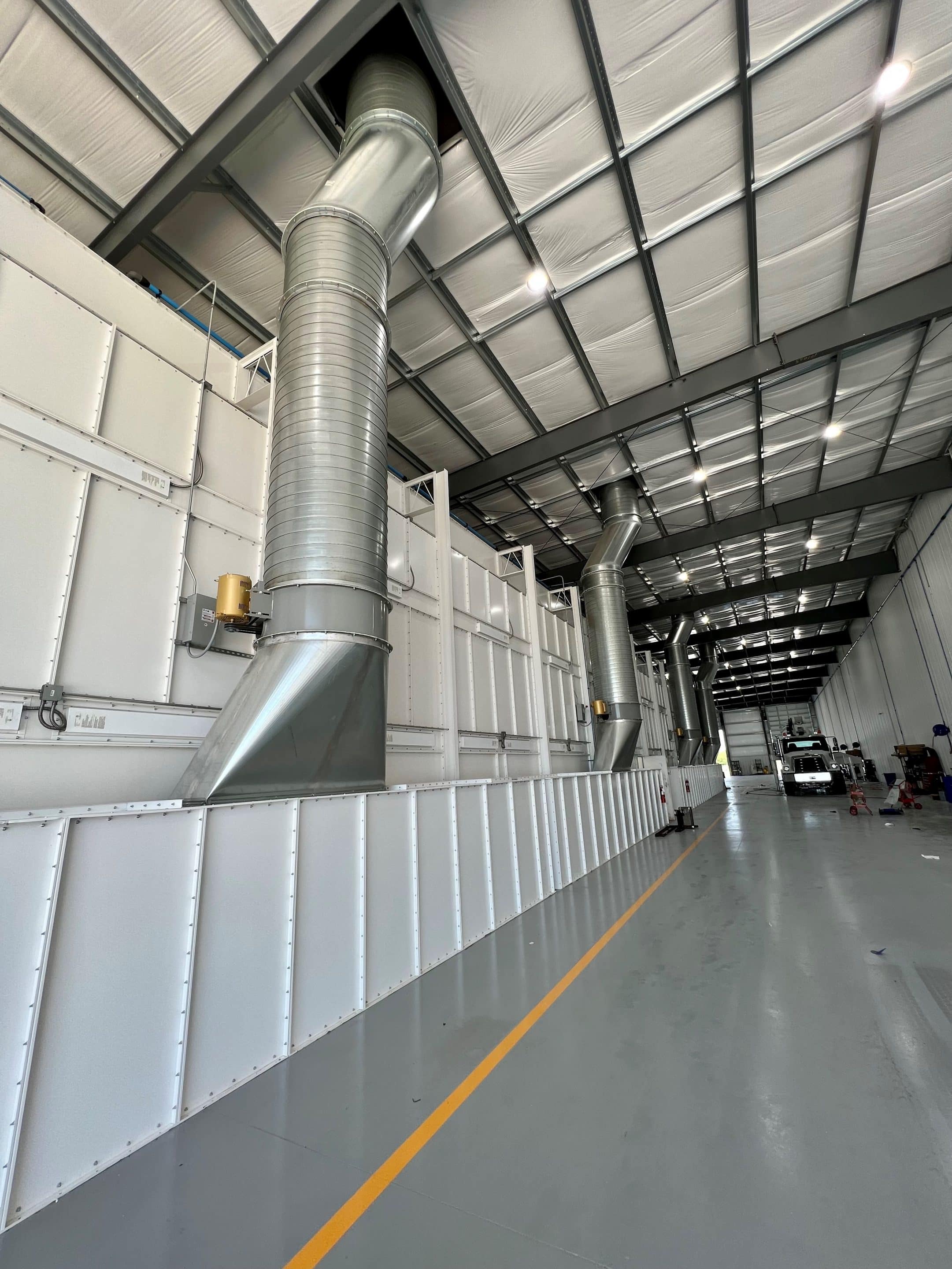 Open Front Paint Booth